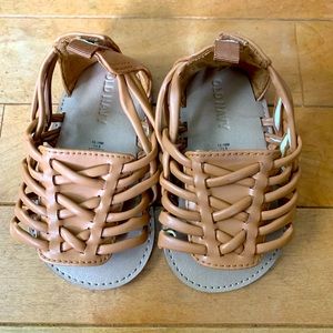🌈 Old Navy Baby Girl Brown Sandals